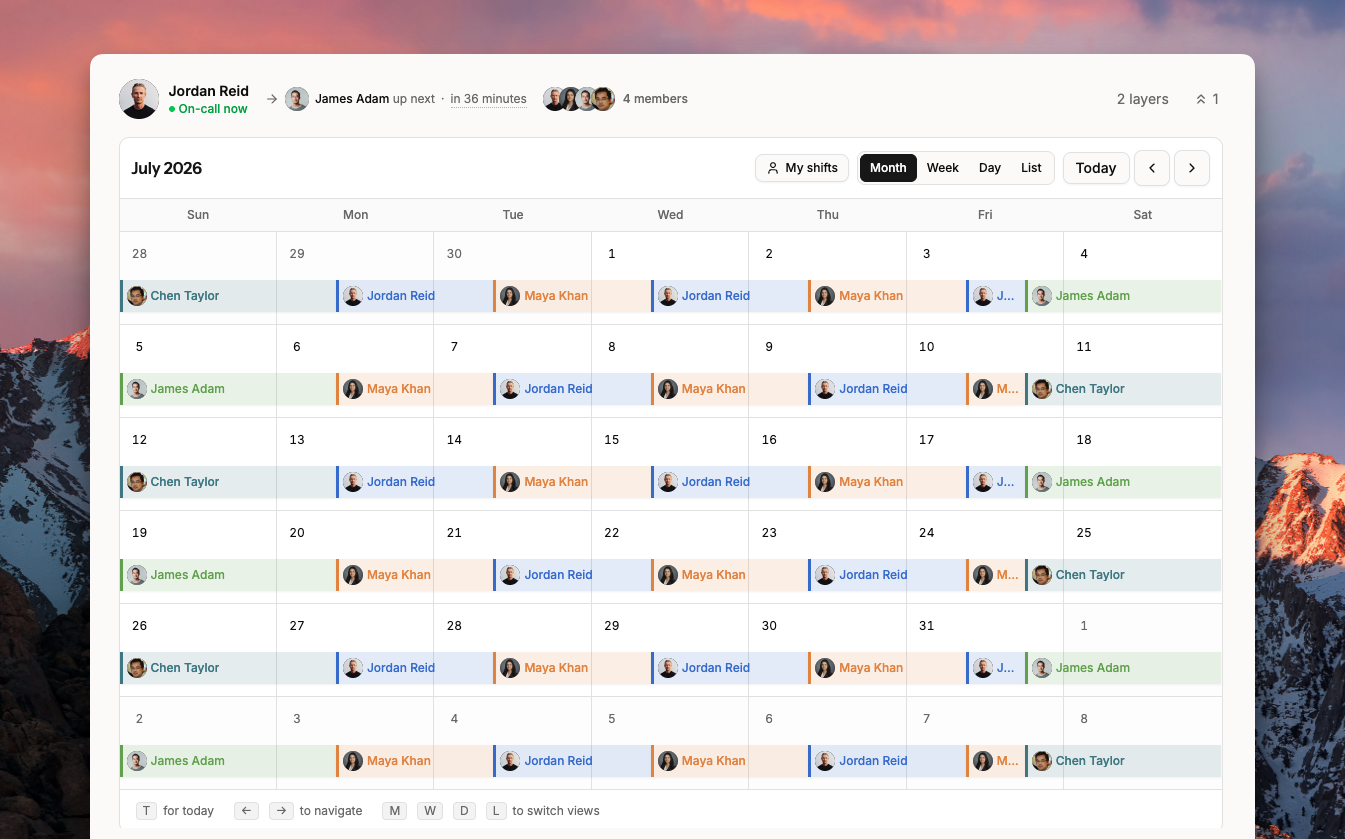 On-call page